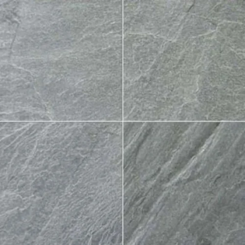 2 Silver Grey Slate Stone - Image 1